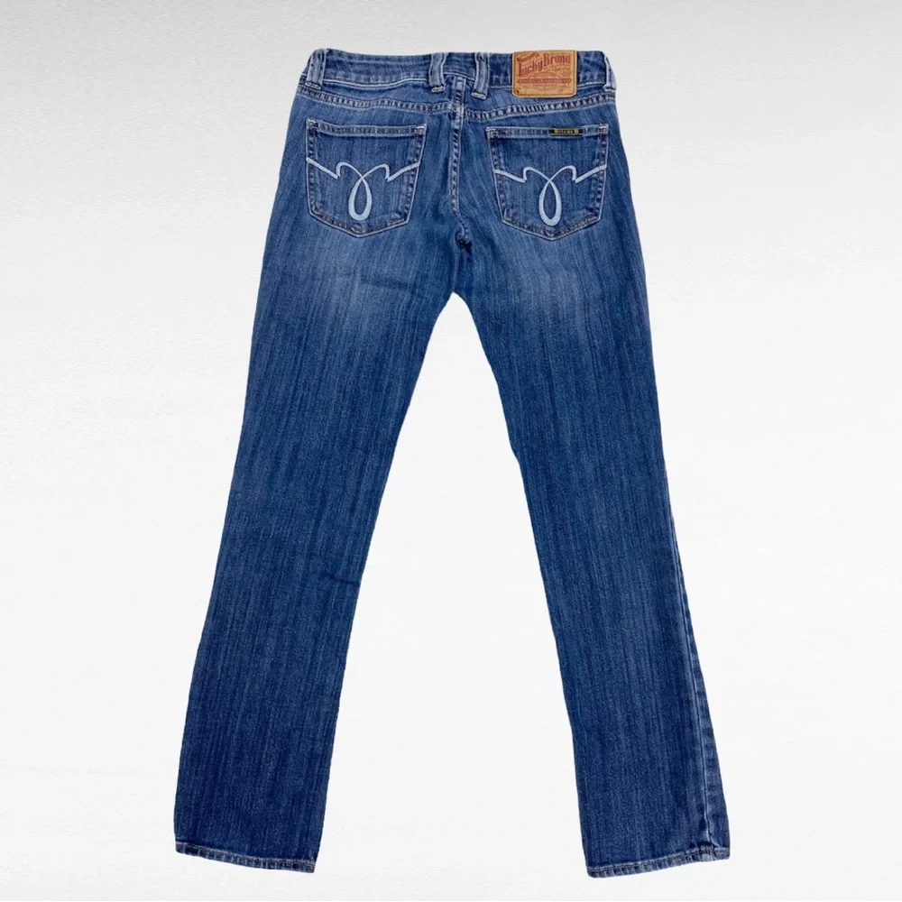 Lucky Brand | Lola Blue Wash Straight Run Stitch Jeans